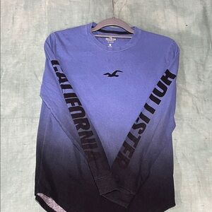 3 Hollister men’s long sleeve shirts. Solid black is small. Other 2 are XS.